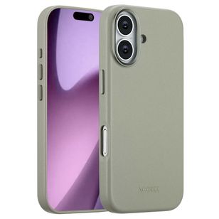 Accezz MagSafe Leather Backcover Apple iPhone 17 - Light Grey