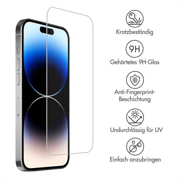 Accezz Hartglas-Displayschutz für den Accezz Project Applicator Apple iPhone 16 / 15