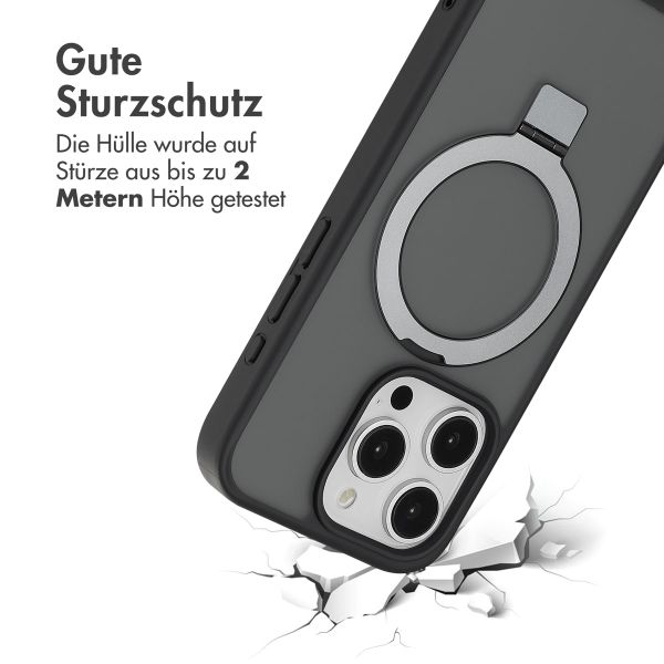 Accezz Ring Stand Backcover mit MagSafe Apple iPhone 15 Pro - Schwarz