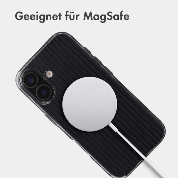 Accezz Lite Backcover mit MagSafe | Fluted | Apple iPhone 17 - Glossy Black