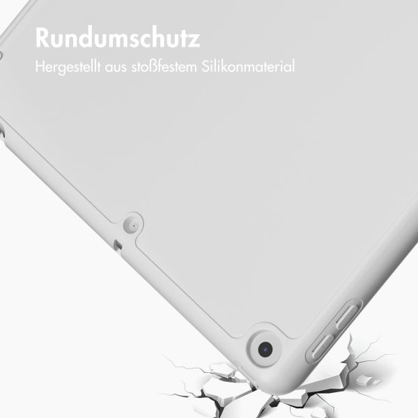Accezz Smarte Klapphülle aus Silikon Apple iPad 6 (2018) 9.7 Zoll / iPad 5 (2017) 9.7 Zoll - Grau