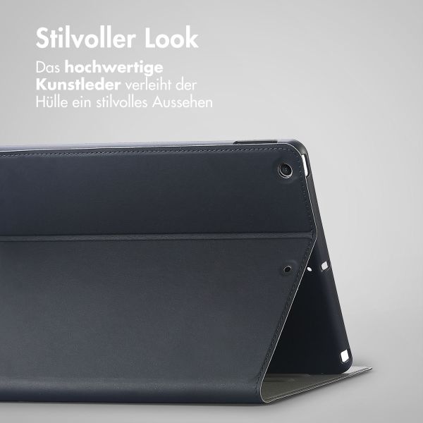 Accezz Classic Klapphülle Apple iPad 9 (2021) 10.2 Zoll / iPad 8 (2020) 10.2 Zoll / iPad 7 (2019) 10.2 Zoll - Schwarz