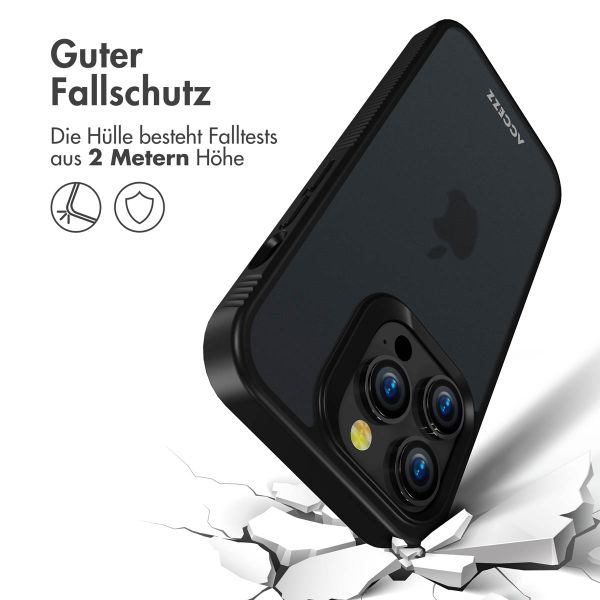 Accezz Rugged Frosted Back Cover Apple iPhone 14 Pro - Schwarz