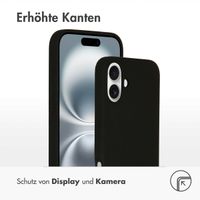 Accezz Liquid Silikoncase mit MagSafe Apple iPhone 16 Plus - Schwarz