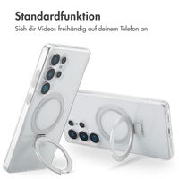 Accezz Ring Stand Backcover mit MagSafe Samsung Galaxy S25 Ultra - Transparent