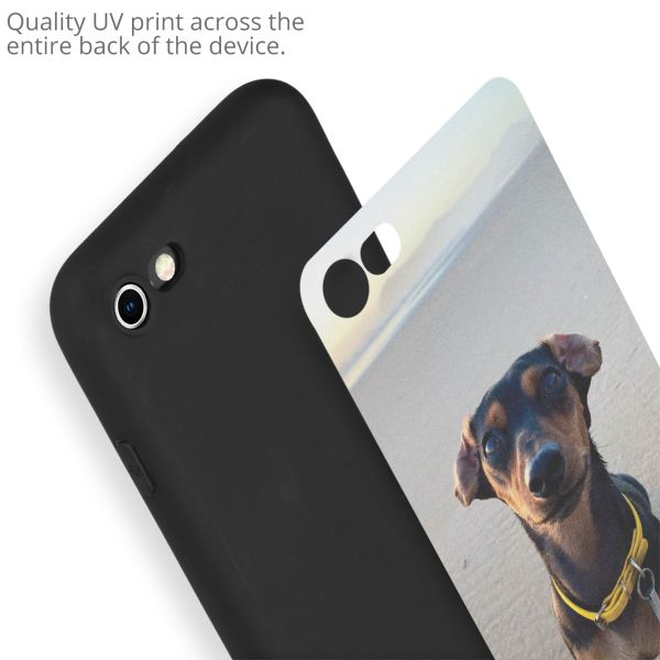 Gestalte deine eigene Gel Hülle Apple iPhone SE (2022 / 2020) / 8 / 7 / 6(s) - Schwarz