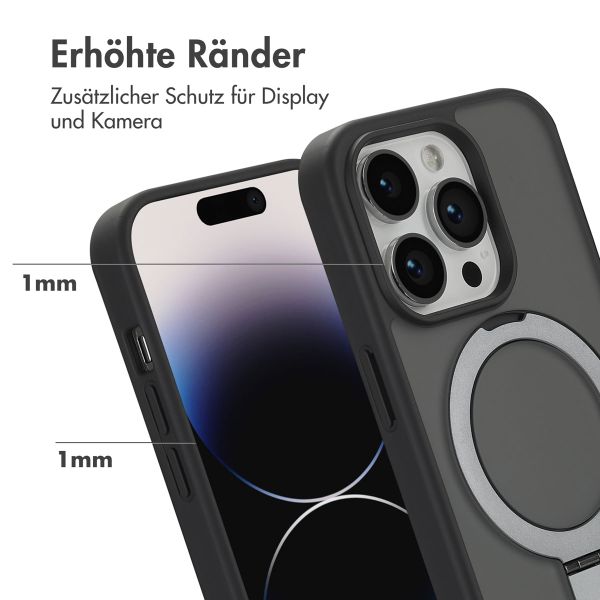 Accezz Ring Stand Backcover mit MagSafe Apple iPhone 14 Pro - Schwarz