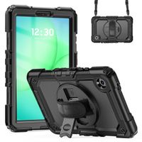 Accezz Robustes Back Cover mit Schultergurt Samsung Galaxy Tab A11 - Schwarz