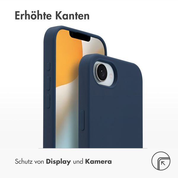Accezz Liquid Silikoncase mit MagSafe Apple iPhone 17e / 16e - Dunkelblau
