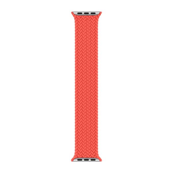 Apple Geflochtenes Solo Loop für  Apple Watch | 38/40/41/42 mm - Größe 2 - Electric Orange