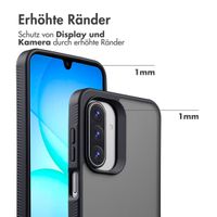 Accezz Rugged Frosted Back Cover Samsung Galaxy A18 (4G) / A17 (4G/5G) - Schwarz