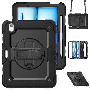 Accezz Robustes Back Cover mit Schultergurt Apple iPad Air 11 Zoll (2026) M4 / (2025) M3 / (2024) M2 - Schwarz