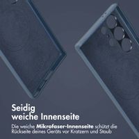 Accezz 2-in-1 Klapphülle aus Leder mit MagSafe Samsung Galaxy S24 Ultra - Nightfall Blue