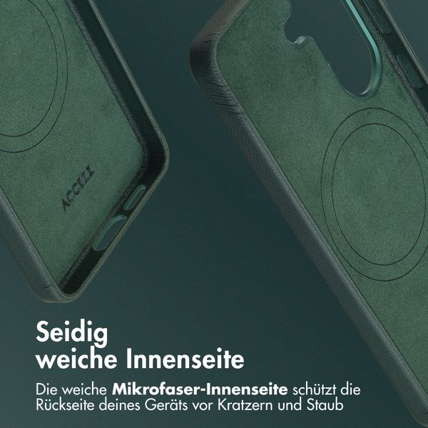 Accezz MagSafe Leather Backcover Samsung Galaxy S26 - Cedar Green