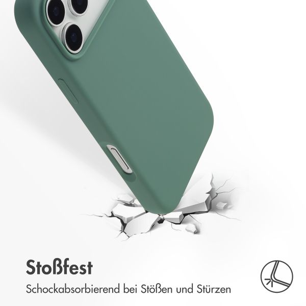 Accezz Liquid Silikoncase mit MagSafe Apple iPhone 17 Pro Max - Dunkelgrün