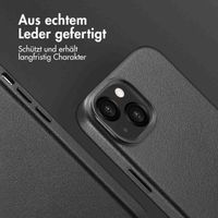 Accezz MagSafe Leather Backcover Apple iPhone 13 - Onyx Black
