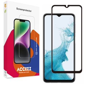Accezz Full Cover Screen Protector aus gehärtetem Glas Samsung Galaxy A23 (5G)