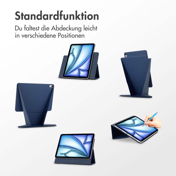 Accezz High Stand tablet case Apple iPad Air 11 Zoll (2026) M4 / (2025) M3 / (2024) M2 / Air 5 (2022) / Air 4 (2020) - Dunkelblau