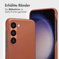 Accezz 2-in-1 Klapphülle aus Leder mit MagSafe Samsung Galaxy S23 - Sienna Brown
