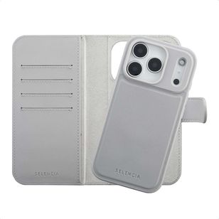 Accezz Edge abnehmbare Bookcase mit MagSafe Apple iPhone 18 Pro / 17 Pro - Grau
