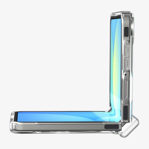 Spigen Ultra Hybrid Pro MagFit Backcover Samsung Galaxy Z Flip 7 - Clear / White