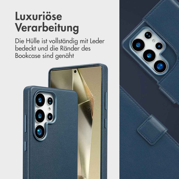 Accezz 2-in-1 Klapphülle aus Leder mit MagSafe Samsung Galaxy S25 Ultra - Nightfall Blue