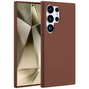 Accezz Liquid Silikoncase mit MagSafe Samsung Galaxy S24 Ultra - New Tea Brown