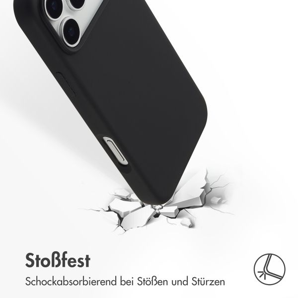 Accezz Liquid Silikoncase mit MagSafe Apple iPhone 17 Pro Max - Schwarz