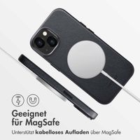 Accezz MagSafe Leather Backcover Apple iPhone 13 - Onyx Black