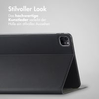 Accezz Classic Klapphülle Apple iPad Pro 12.9 (2020/2021/2022) - Schwarz