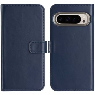 Selencia Echtleder Klapphülle Google Pixel 9 / 9 Pro - Blau