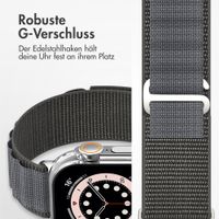 Accezz Nylon Alpine Armband für Apple Watch | 44/45/46/49 mm - Dark Grey