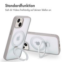 Accezz Ring Stand Backcover mit MagSafe Apple iPhone 14 - Grau