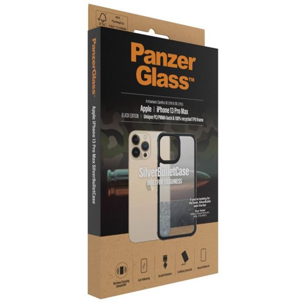 PanzerGlass SilverBullet ClearCase Apple iPhone 13 Pro Max - Schwarz