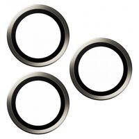 PanzerGlass Hoops Optic Rings Kameraschutz Apple iPhone 15 Pro / 15 Pro Max - Natural Titanium