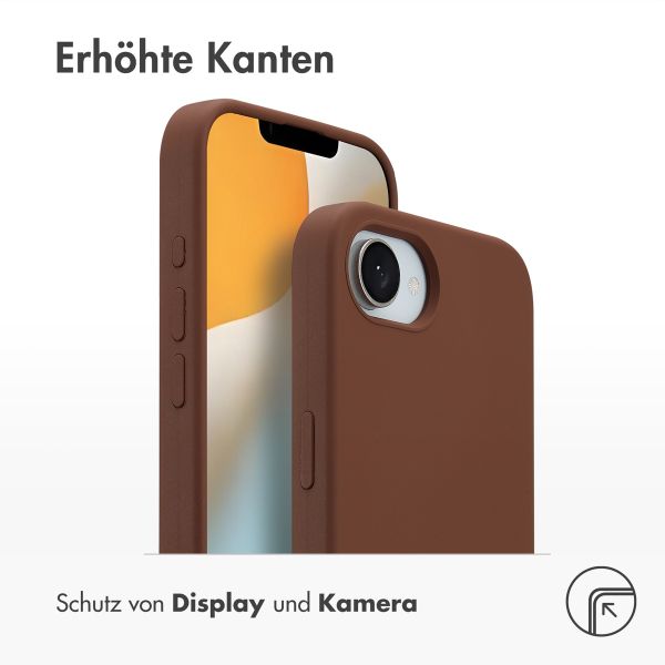 Accezz Liquid Silikoncase mit MagSafe Apple iPhone 17e / 16e - New Tea Brown