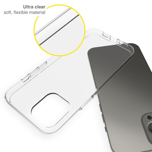 Accezz Clear TPU Backcover Apple iPhone 13 Pro Max - Transparent