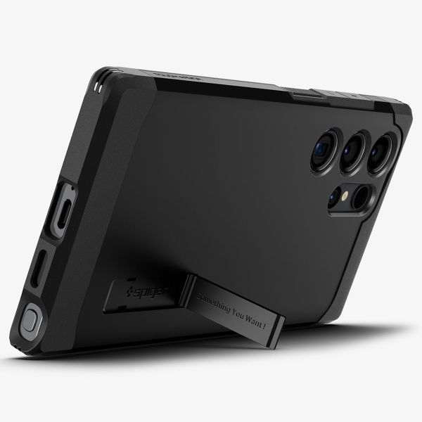 Spigen Tough Armor Backcover Samsung Galaxy S24 Ultra - Schwarz