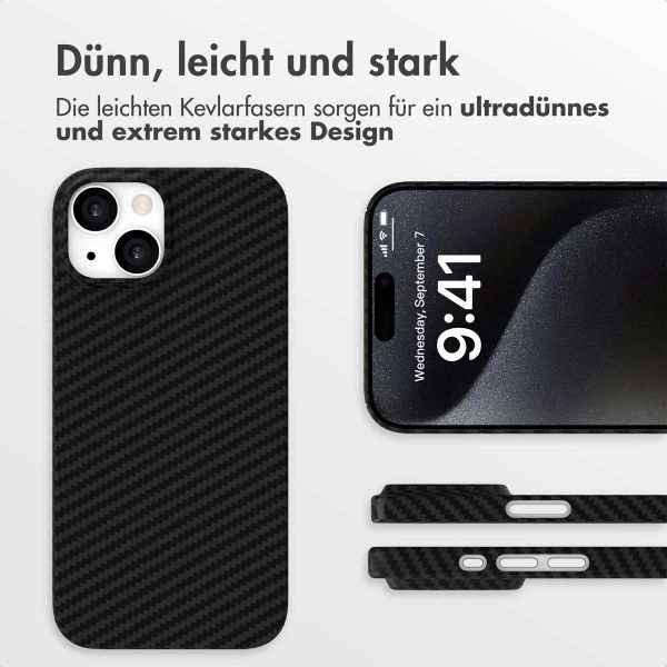 Accezz MagSafe Kevlar® Hülle Apple iPhone 15 - Schwarz