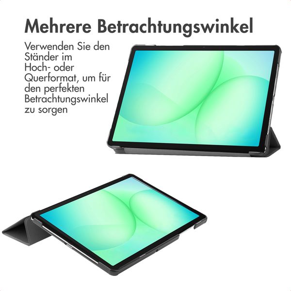 Accezz Trifold Klapphülle Samsung Galaxy Tab A11 Plus / A9 Plus - Schwarz