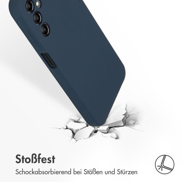 Accezz Liquid Silikoncase Samsung Galaxy A14 (5G) - Dunkelblau