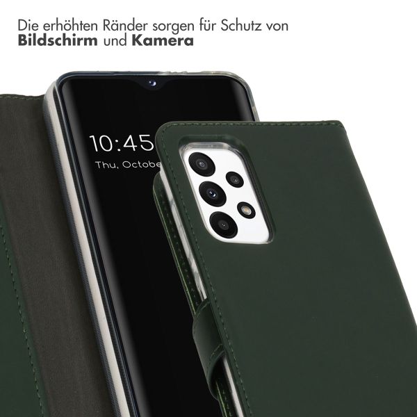 Selencia Echtleder Klapphülle Samsung Galaxy A23 (5G) - Grün