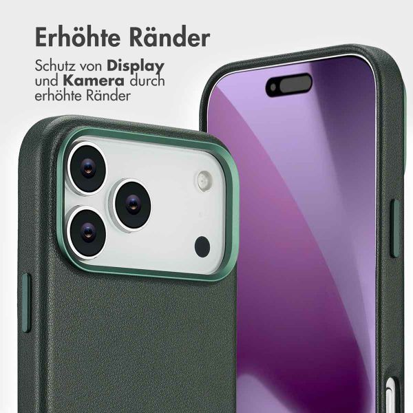 Accezz 2-in-1 Klapphülle aus Leder mit MagSafe Apple iPhone 17 Pro Max - Cedar Green