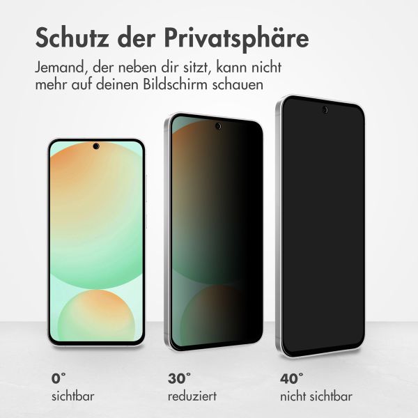 Accezz Privacy Displayschutz aus gehärtetem Glas Samsung Galaxy S24 FE / A36 / A37 / A56