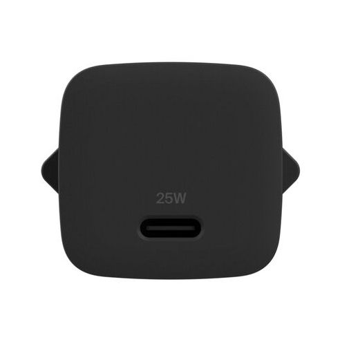 Belkin BoostCharge Kompakte USB-C-Ladegerät 25W mit USB-C-auf-USB-C-Kabel - 1 Meter - Schwarz