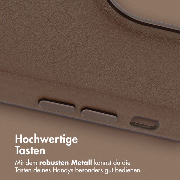 Accezz MagSafe Leather Backcover Apple iPhone 14 Pro - Kaffeebraun