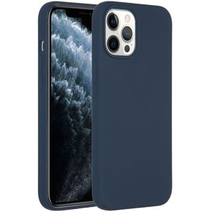 Accezz Liquid Silikoncase Apple iPhone 12 Pro Max - Dunkelblau