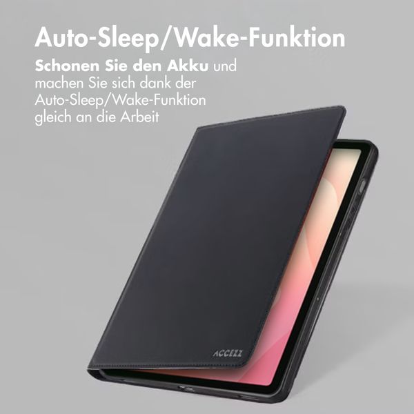 Accezz Classic Klapphülle Samsung Galaxy Tab S11 / S12 Ultra - Schwarz