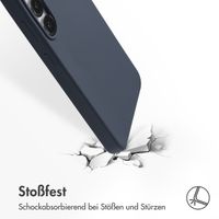 Accezz Liquid Silikoncase mit MagSafe Samsung Galaxy S25 FE - Dunkelblau