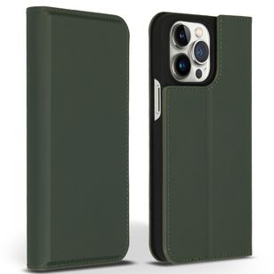 Accezz Premium Leather Slim Klapphülle Apple iPhone 14 Pro Max - Grün